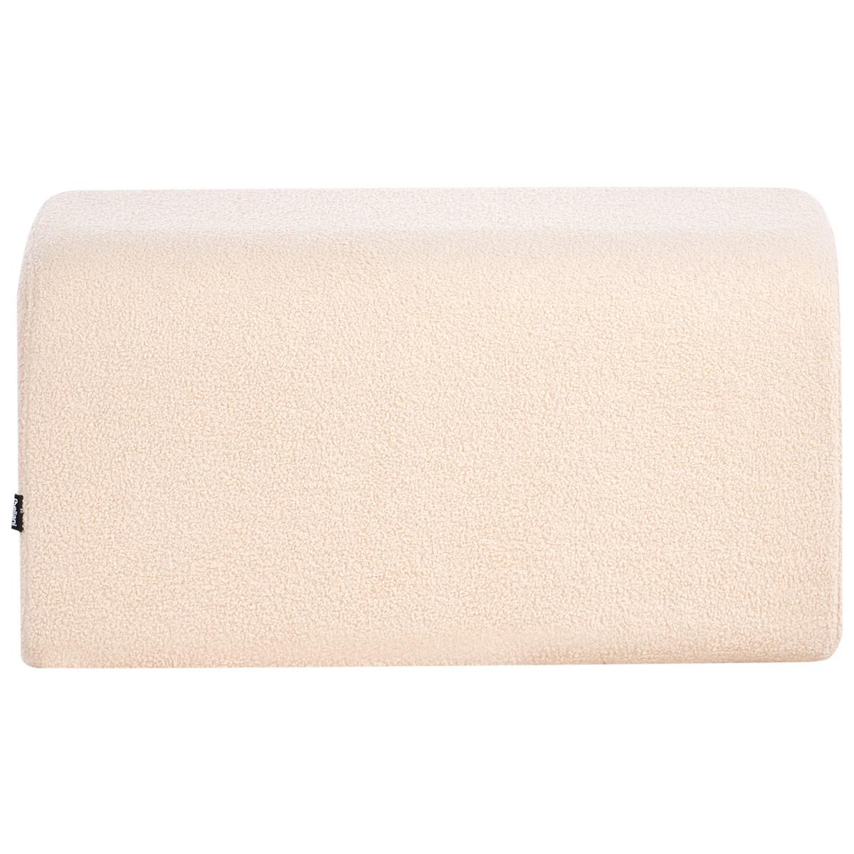 POUF Beige Sinclair - Beige, Textil (79/40/49cm) - Beliani