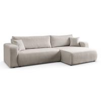 ECKSOFA VESPO XL mit Schlaffunktion und Bettzeugkasten - Beige, Textil (267/143cm) - Lookway
