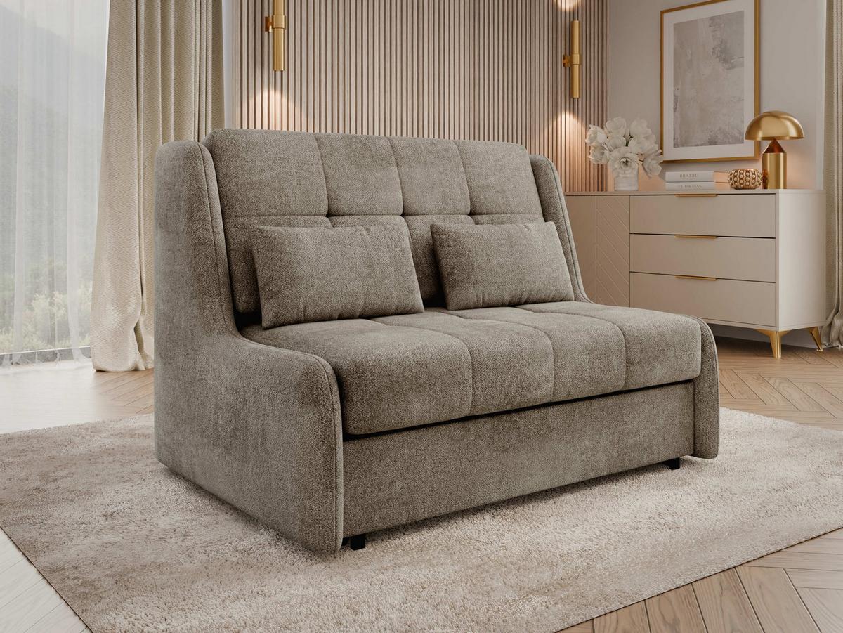 SCHLAFSOFA Viva Elite II - Schwarz/Braun, Holz/Metall (126/85/98cm) - MIRJAN24