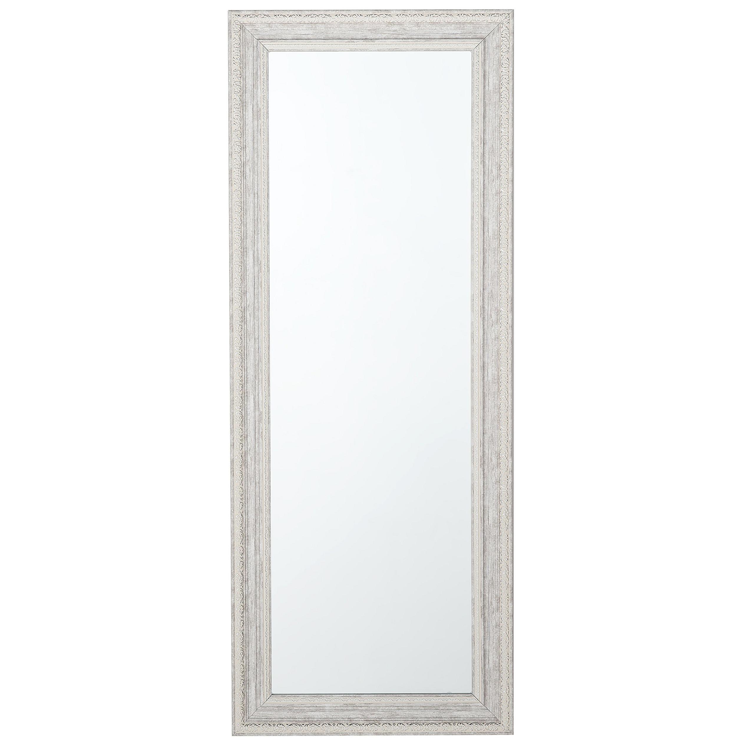 WANDSPIEGEL beige/silber rechteckig 50/130 cm Vertou - Beige/Silberfarben, Kunststoff (50/130/3cm) - Beliani