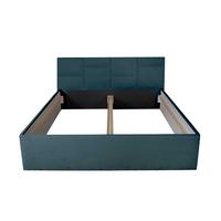 POLSTERBETT Damas Blau 120 x 200 x 40 cm Mit hochwertiger Matratze H3 (bis 120 kg) und Lattenrost - Blaugrau, Holz (120/200cm) - Halmon Schlafkomfort Betten 
