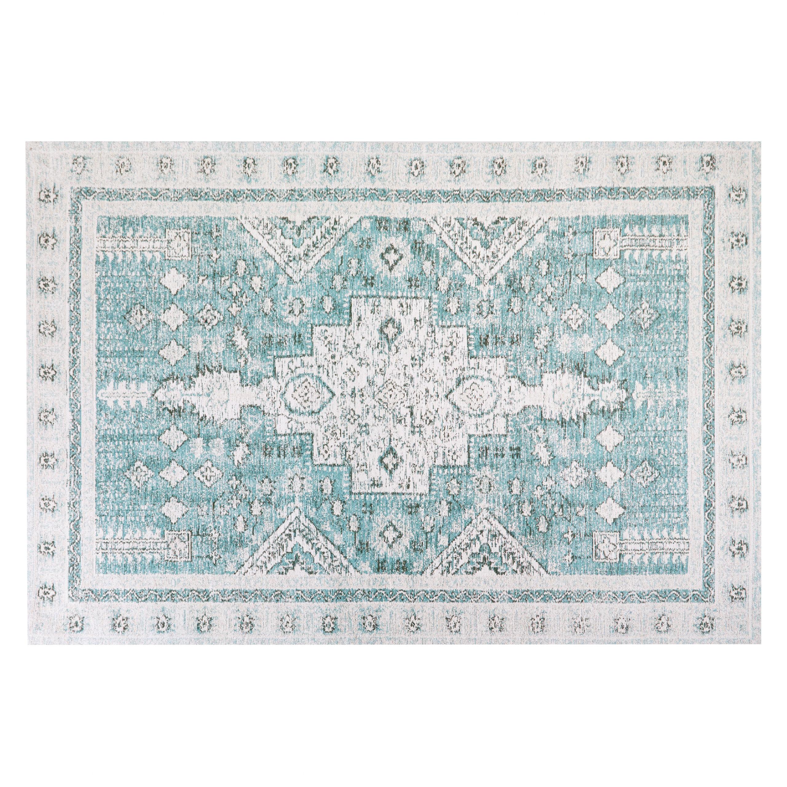 KURZFLOR-TEPPICH Fulla 230/160 cm - Grün, Textil (160/230cm) - Beliani