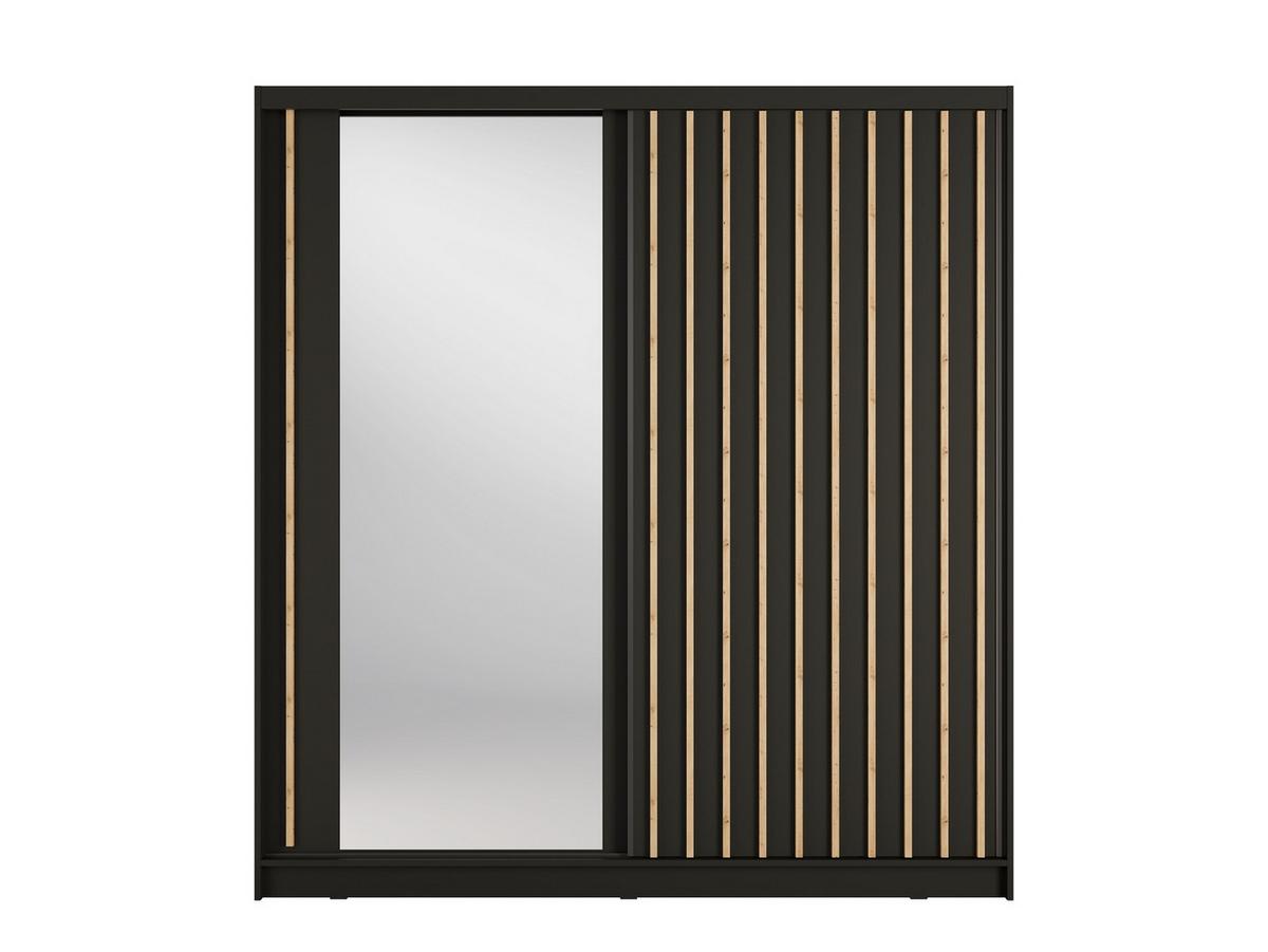 KLEIDERSCHRANK Graphitgrau 205/215/62 - Graphitfarben, Holzwerkstoff (205/215/62cm) - RAUMHIRSCH FURNITURE