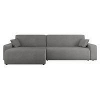 ECKSOFA Piano - Schwarz/Grau, Holz/Kunststoff (274/145cm) - MIRJAN24