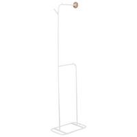 GARDEROBENSTÄNDER Weiß Eureka - Weiß, Metall (48/171/30cm) - Beliani