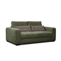 SOFA OLI 3-Sitzer, olivgrün - Olivgrün, Holz/Textil (208/91/108cm) - Wozimo