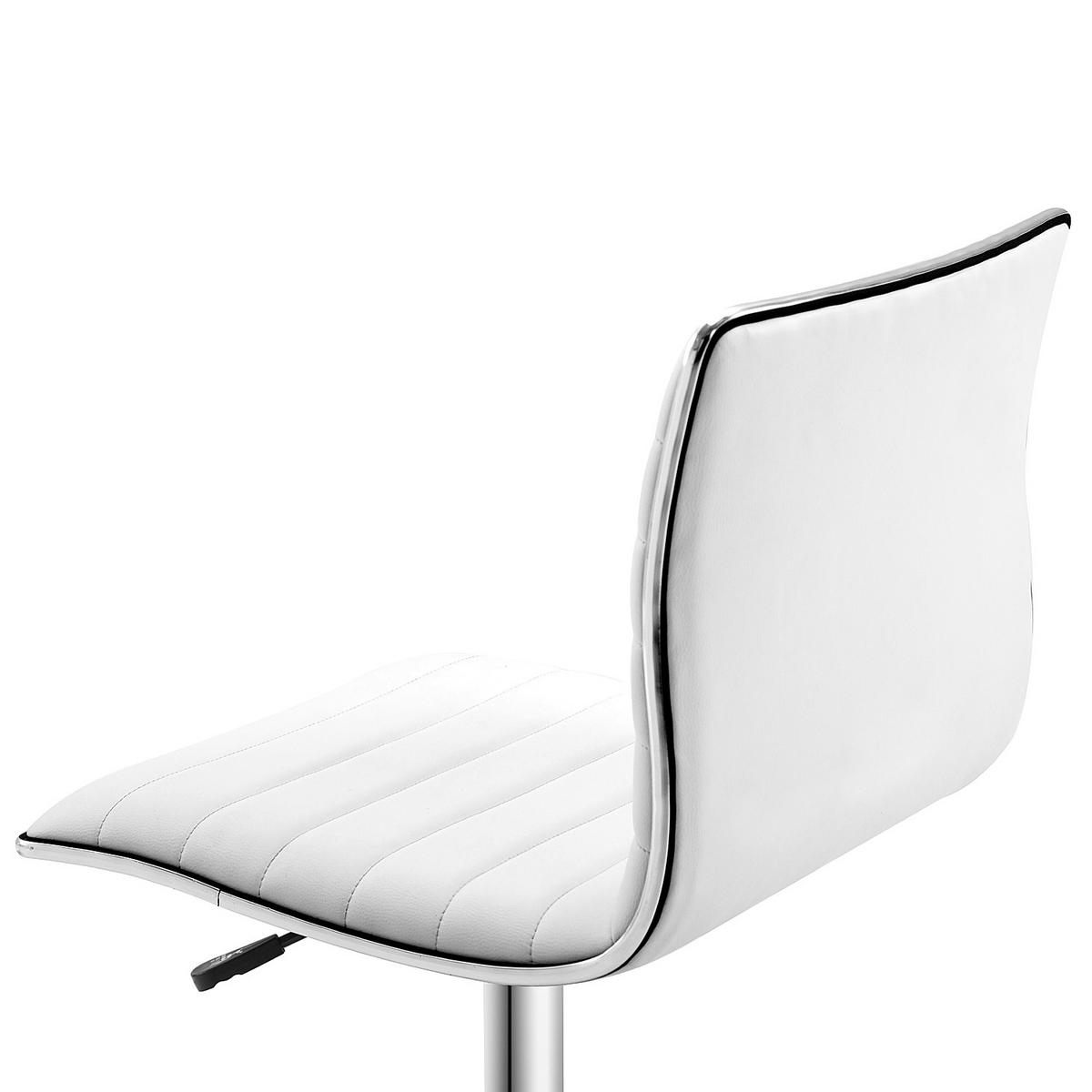 FRISEURSTUHL, Drehstuhl, Stahl PU, Weiß - Weiß, Metall (48/90/52cm) - HOMCOM