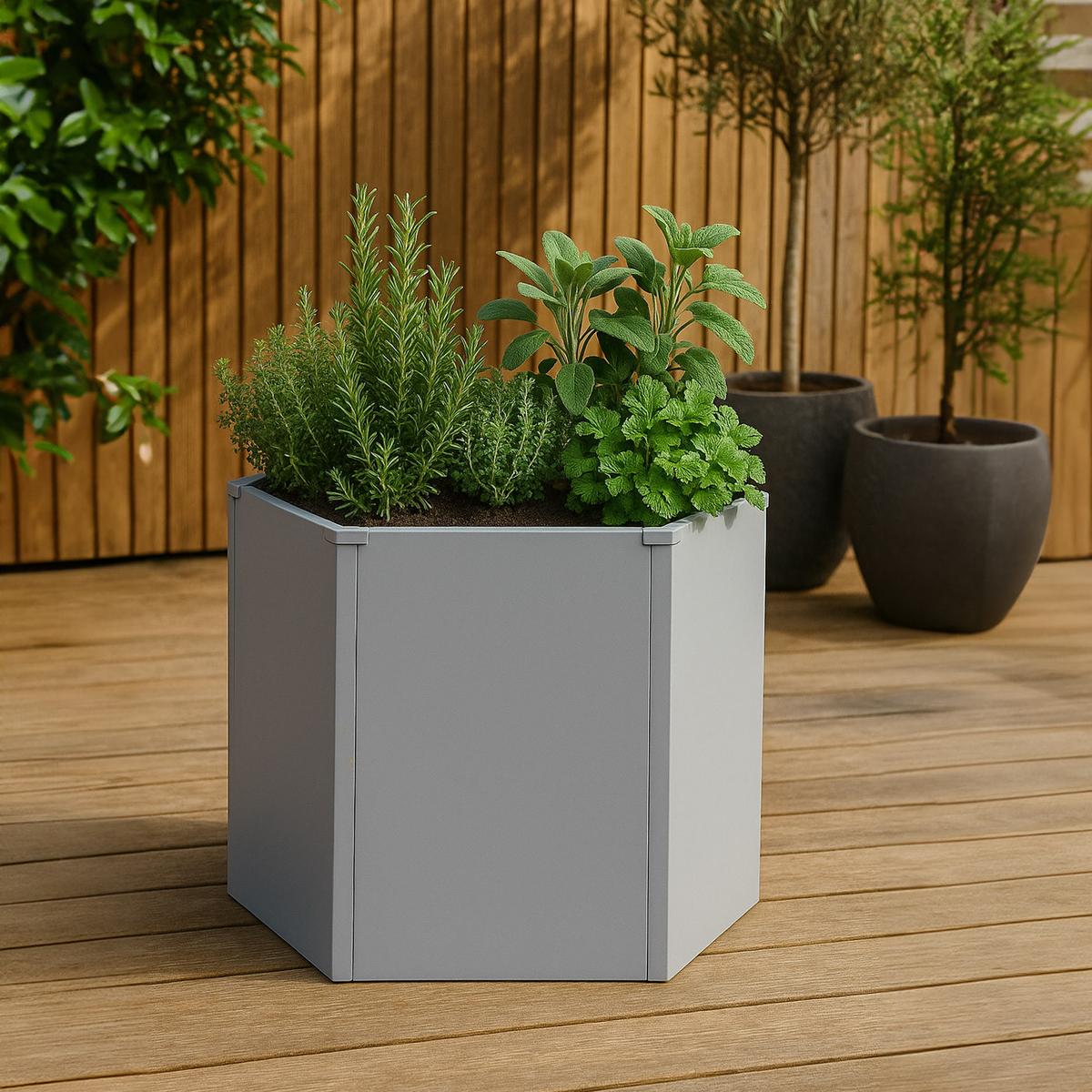 HOCHBEET Grau - Grau, Metall (100/77/88cm) - MCW