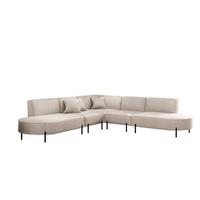 ECKSOFA Valencia - Beige, Holzwerkstoff/Textil (303/303cm) - Fun Möbel