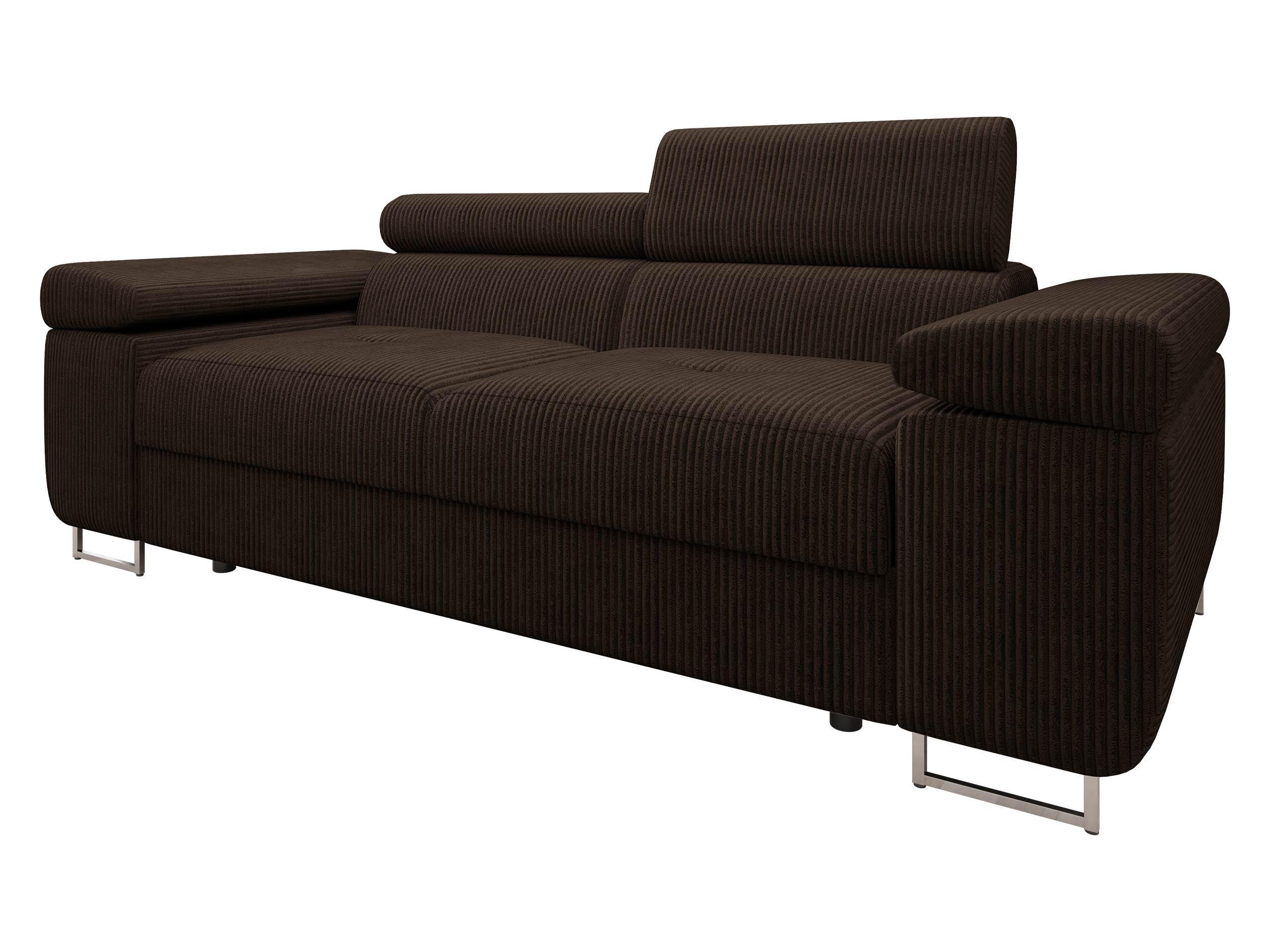 SOFA Torezio 2 Cord - Nussbaumfarben, Holz/Textil (198/90/102cm) - MIRJAN24