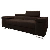 SOFA Torezio 2 Cord - Nussbaumfarben, Holz/Textil (198/90/102cm) - MIRJAN24