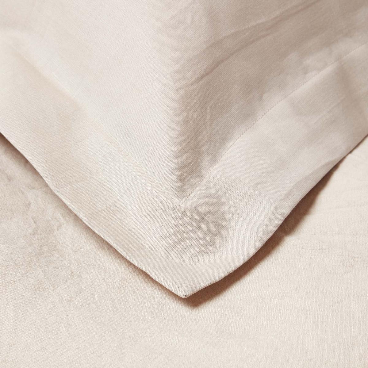 KISSENBEZUG Leinen mit Stehsaum - Beige, Textil (50/90cm) - Homescapes