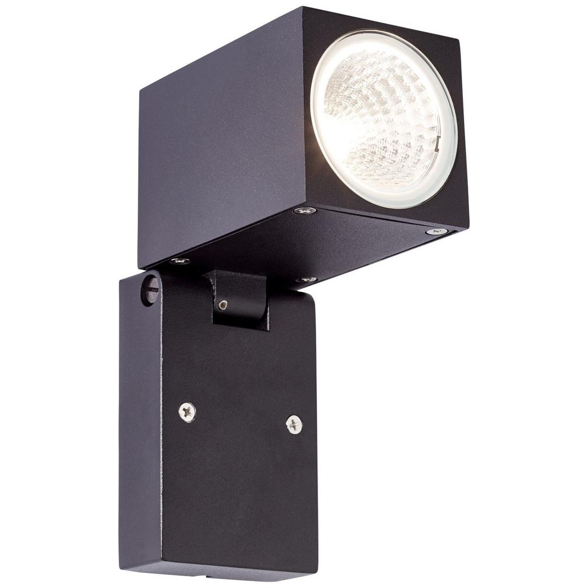 AUSSENWANDSTRAHLER Burk G90980A06 - Schwarz, Metall (6.5/10/9.5cm) - Brilliant