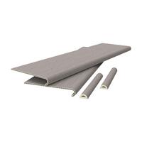 TREPPENVERKLEIDUNG-SET 2 TLG. Bunschoten - Eschefarben, Kunststoff (120/32cm) - NEU.HOLZ