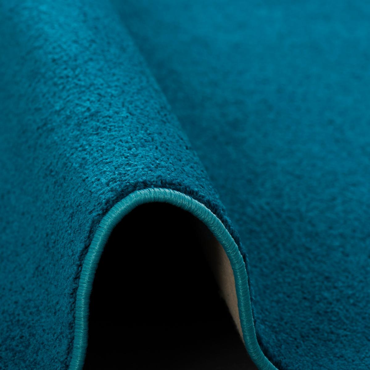HOCHFLOR VELOURS TEPPICH LUNA - Petrol, Textil (80/160cm) - Snapstyle