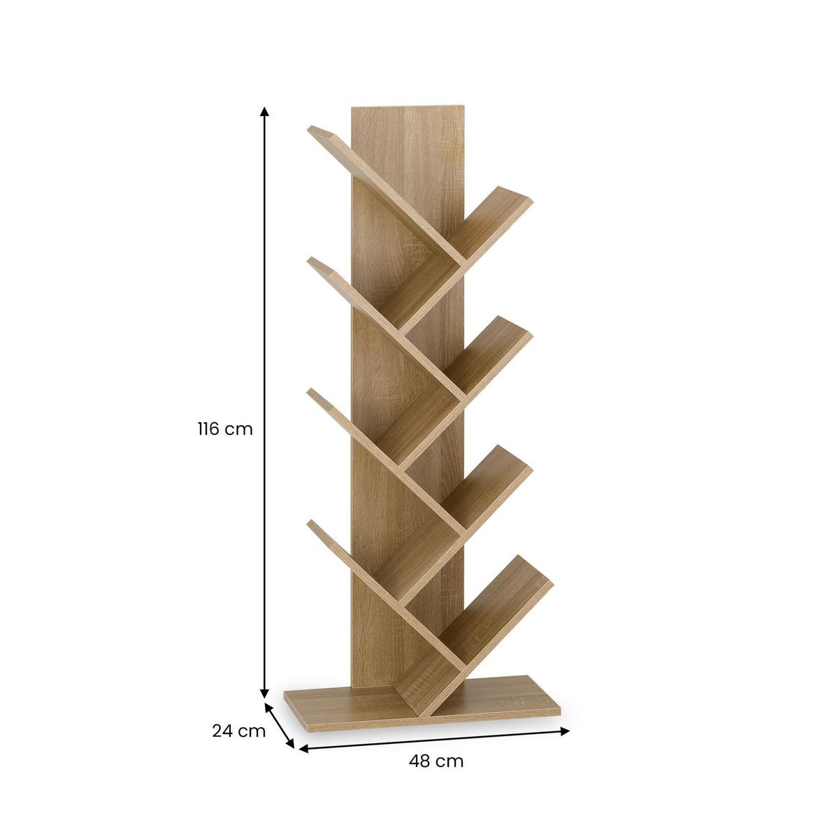 BÜCHERREGAL JULES Sonoma Eiche - Sonoma Eiche, Holzwerkstoff (48/116/23cm) - IDIMEX
