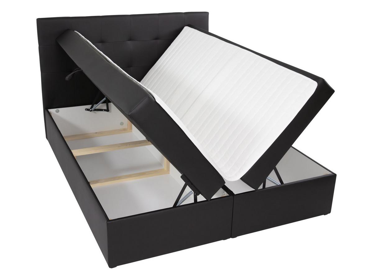 BOXBETT Luanda - H3 - Grau, Holzwerkstoff/Textil (160/200cm) - MIRJAN24