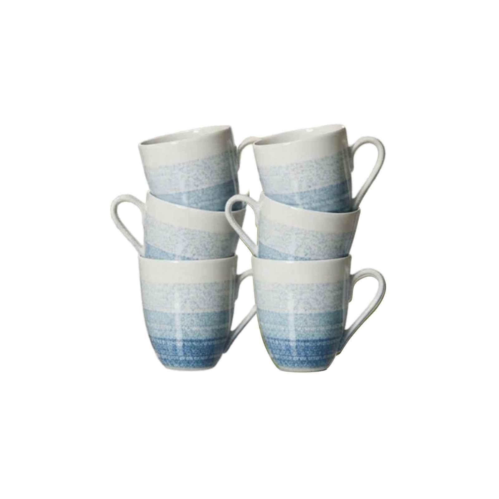 KAFFEEBECHER Trio Blau 320 ml 6er Set - Blau, Keramik (0.32L) - Ritzenhoff Breker