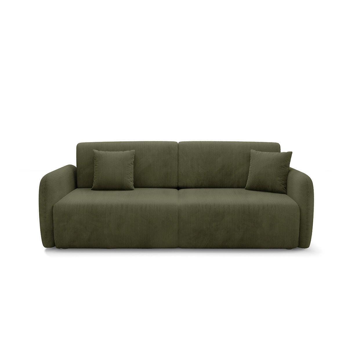 SOFA Dora 3 Sitzplätze Grün - Grün, Holz (233/92/110cm) - Petits-meubles