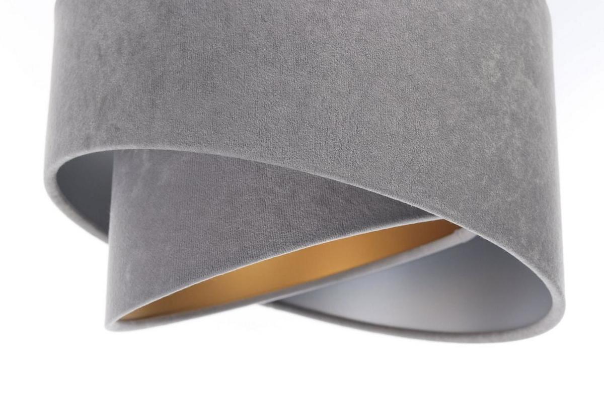HÄNGELEUCHTE Grau 30/18 cm - Silberfarben/Grau, Kunststoff (30/0.3/18cm) - ONZENO