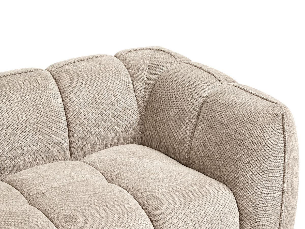 2-SITZER-SOFA Stoff Taupe Ness - Taupe, Textil (170/68/85cm) - Beliani