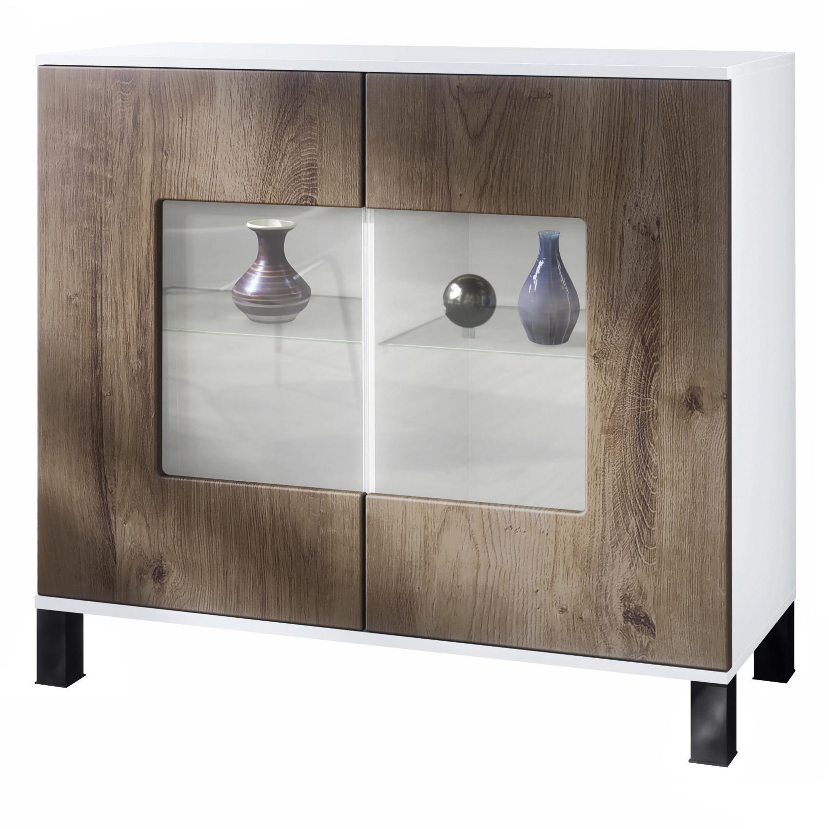 KOMMODE Grömitz Eiche Ribbeck - Alteiche, Holzwerkstoff (92.5/84.5/35cm) - Vladon