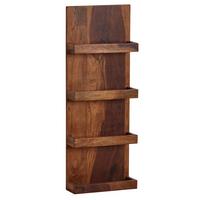 WANDREGAL Massivholz Nachhaltig Handgefertigt - Braun, Holz (30/80/10cm) - KADIMA DESIGN