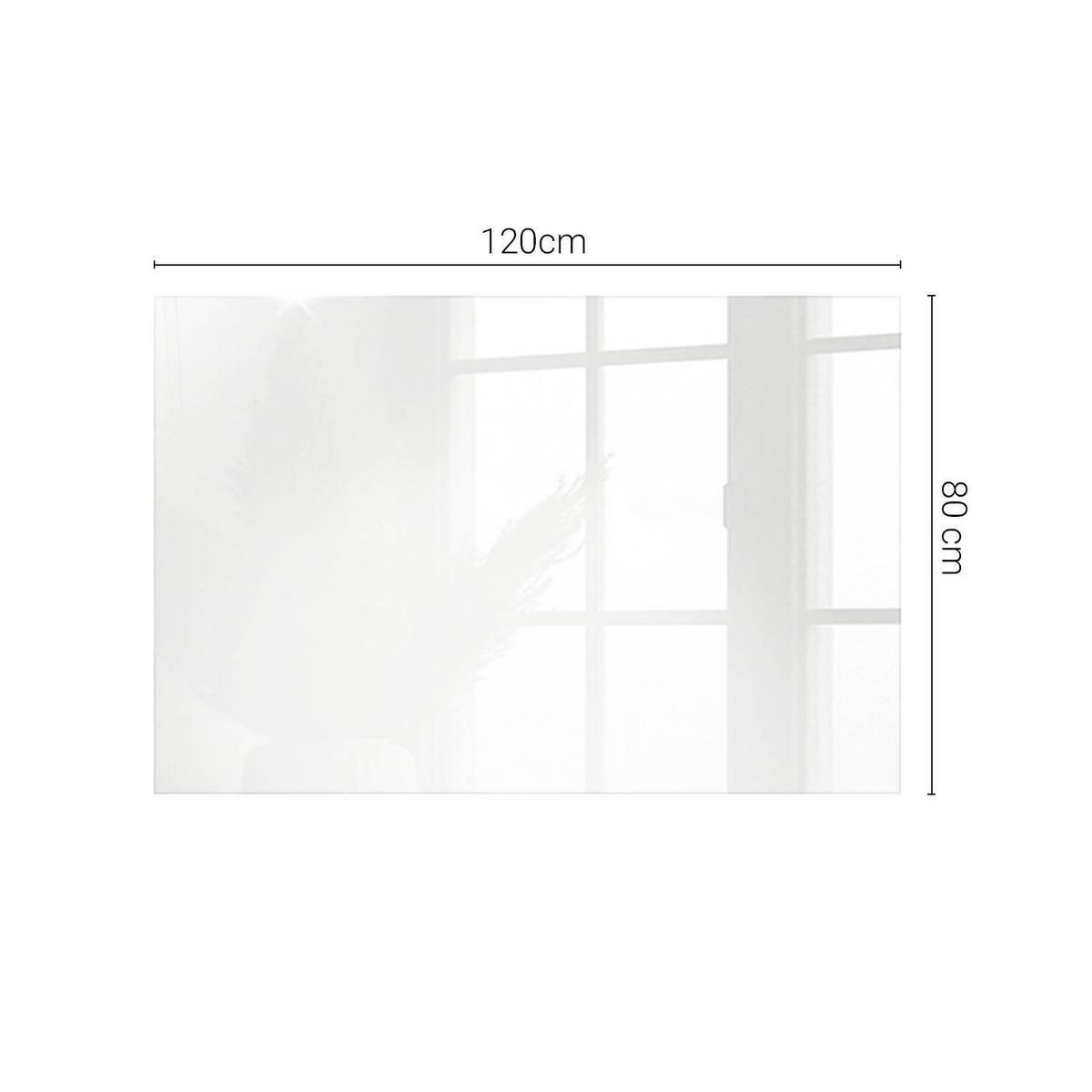 TISCHPLATTE 120x80 cm Farbe Weiß, glatt - Weiß, Glas (120/80/0.4cm) - TULUP
