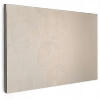 LEINWANDBILD Japandi - Beige - Modern Wohnzimmer Groß 120x80 cm - Ecru, Textil (120/80cm) - MuchoWow