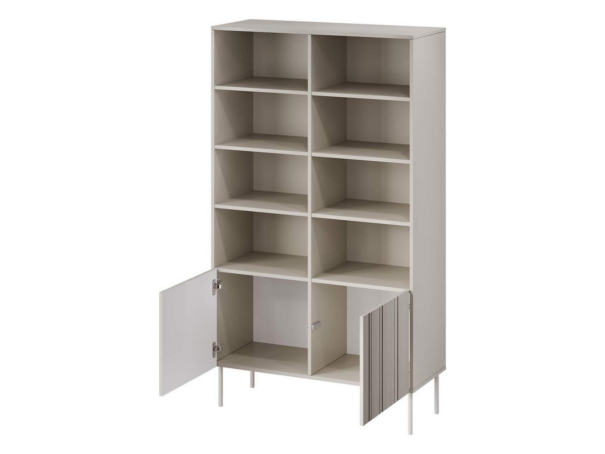 STANDREGAL Isla 100 2D - Beige, Holzwerkstoff/Metall (101/175/40cm) - MIRJAN24