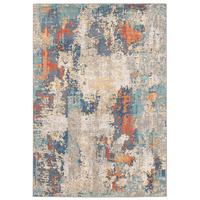 DESIGNER IN UND OUTDOOR TEPPICH VINTAGE MUSTER - Blaugrau, Textil (160/230cm) - Pergamon