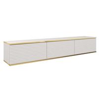 LOWBOARD VENEZIA 175/30/32 cm, Weiß - Weiß, Holzwerkstoff (175/30/32cm) - MASSENO