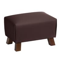 POLSTERHOCKER Kaylah Echtleder burgund - Bordeaux, Leder (28/28/40cm) - 58aufmkessel