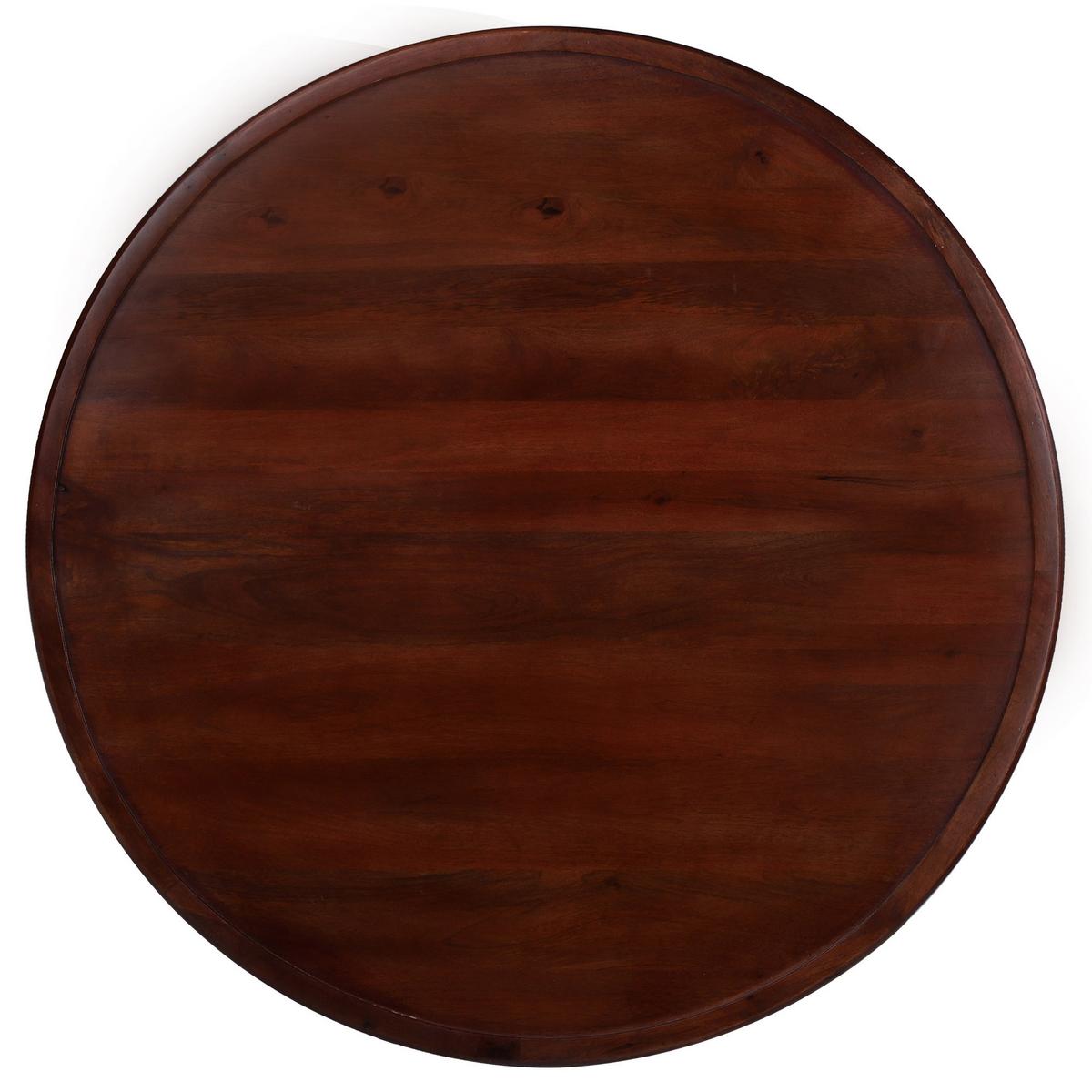 COUCHTISCH Ø100x45 cm rund Natur handgefertigt aus Mangoholz - Naturfarben, Holz (100/100/45cm) - WOMO-DESIGN