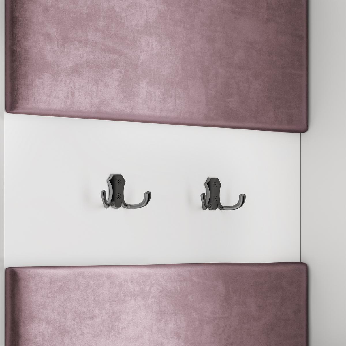 GARDEROBENSCHRANK LORI 95/181/51 cm Modern Garderobe-Set Kaschmir - Kaschmir/Lila, Holzwerkstoff (95/181/51cm) - MASSENO
