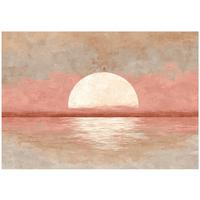 FOTOTAPETE Abstrakt Beton Rosa 400x280 cm - Multicolor, Papier (400/280cm) - Wallarena