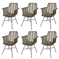 ESSZIMMERSTUHL Braun 6er-Set - Braun, Holz (62/85/59cm) - MCW