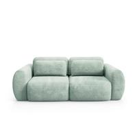 SOFA Camilla 3 Sitzplätze Wassergrün - Grün, Holz (266/95/121cm) - Petits-meubles