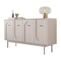 SIDEBOARD LIBERTY 4D auf Holzbeinen kaschmirfarben - Kaschmir, Holzwerkstoff (154/82/39cm) - Lookway