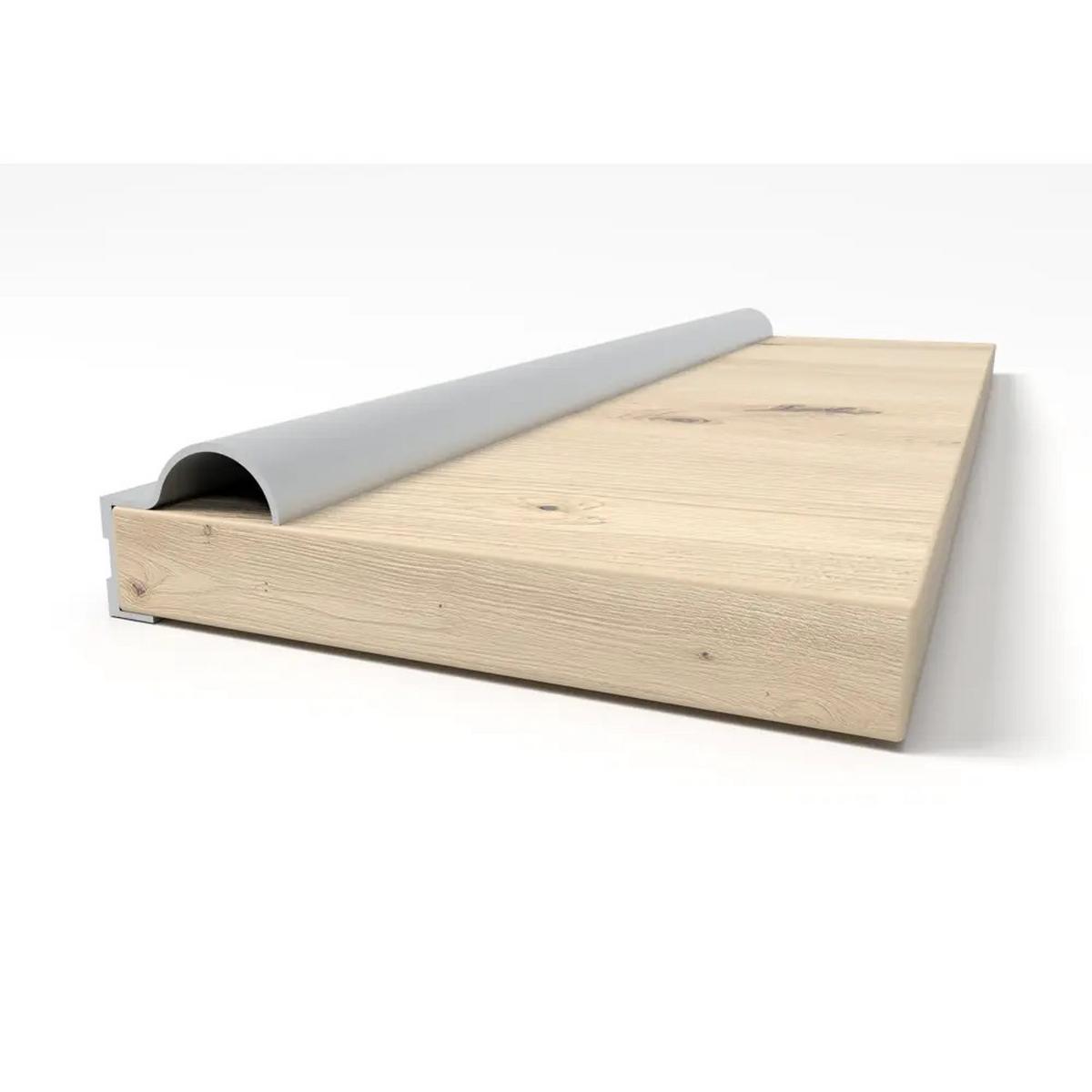 SCHWEBETÜRENSCHRANK Bono 05 mit Spiegel Weiß/Weiß 160 cm - Alufarben/Weiß, Holzwerkstoff/Metall (160/195/61cm) - imoebel24