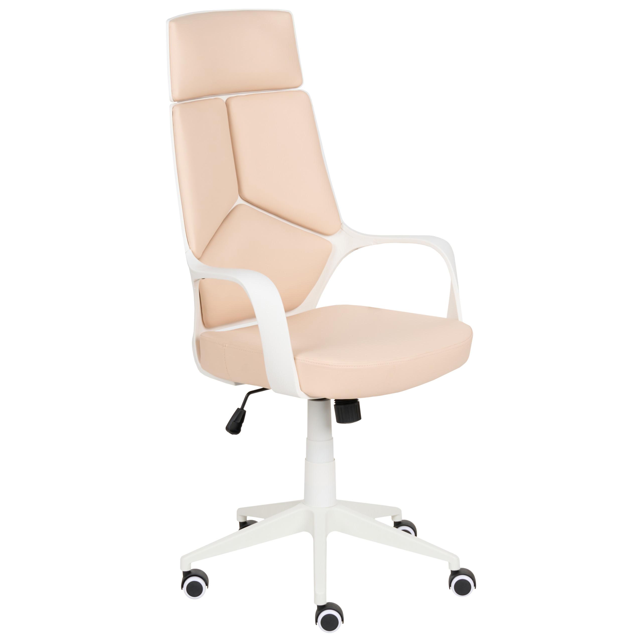 BÜROSTUHL Kunstleder Pfirsichrosa Delight - Pink, Textil (64/116/64cm) - Beliani