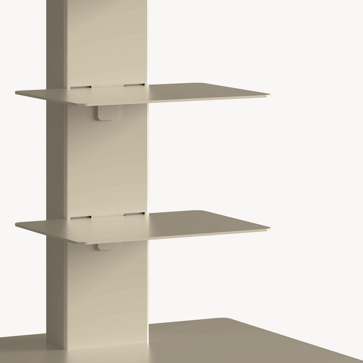 BÜCHERREGAL Eksjö - Beige, Metall (39/150/39cm) - [en.casa]