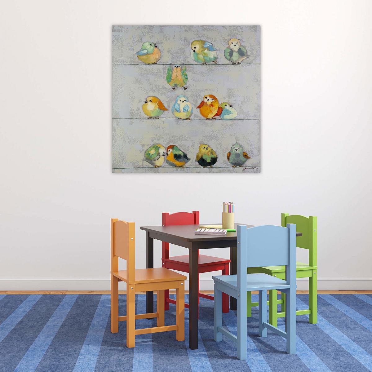ACRYLBILD HANDGEMALT 80/80 cm - Grau, Holz/Textil (80/80cm) - KUNSTLOFT