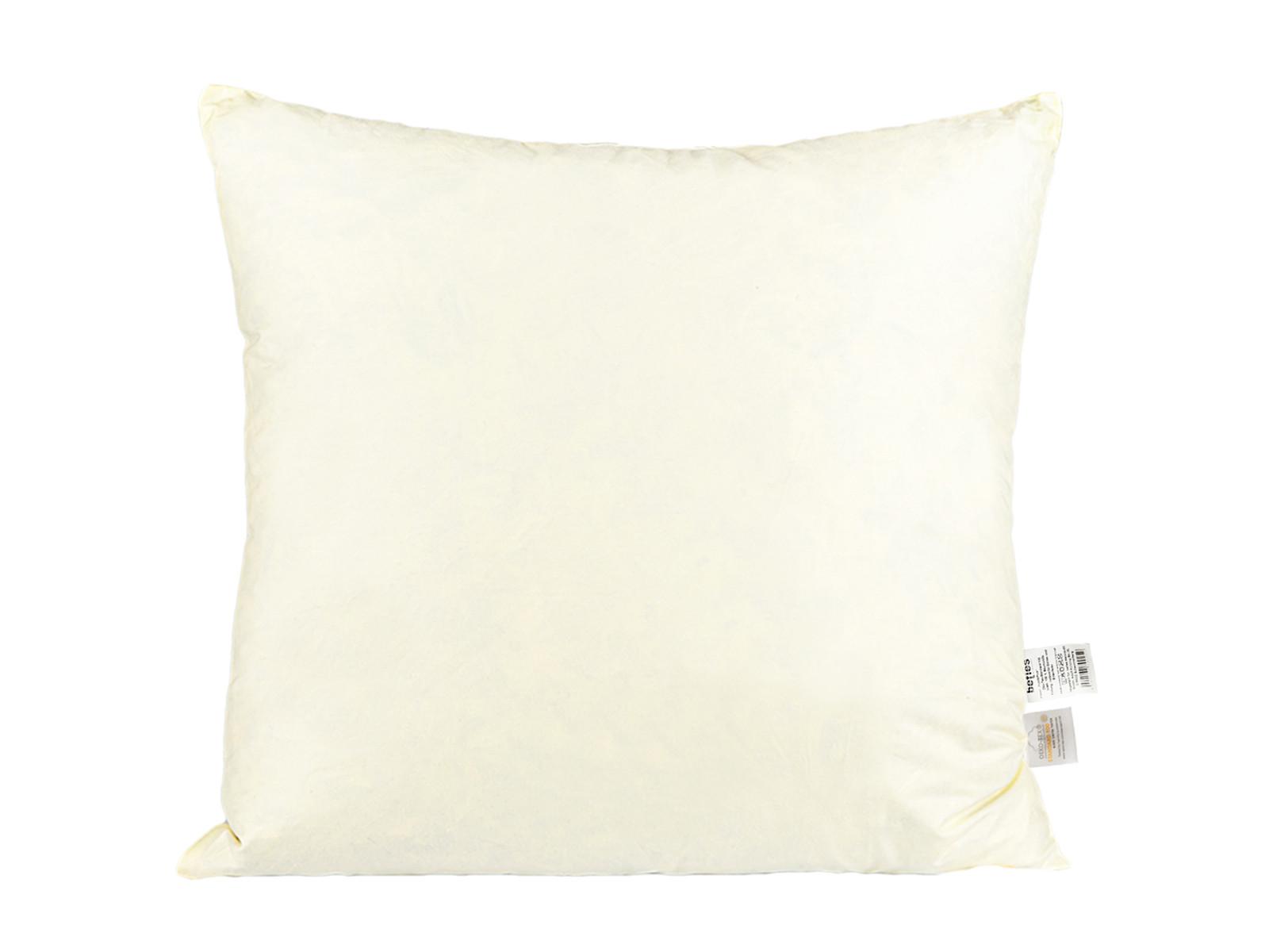 FEDERKISSEN PublikPrall 60/60 cm - Beige/Creme, Naturmaterialien/Textil (60/60cm) - beties Heimtextil
