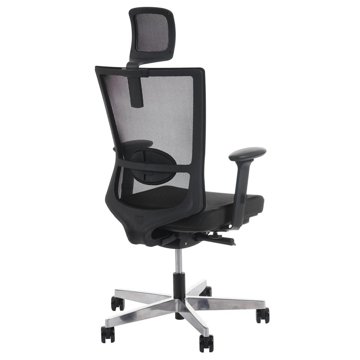 BÜROSTUHL MERRYFAIR Schwarz - Schwarz, Textil (72/135/70cm) - MCW