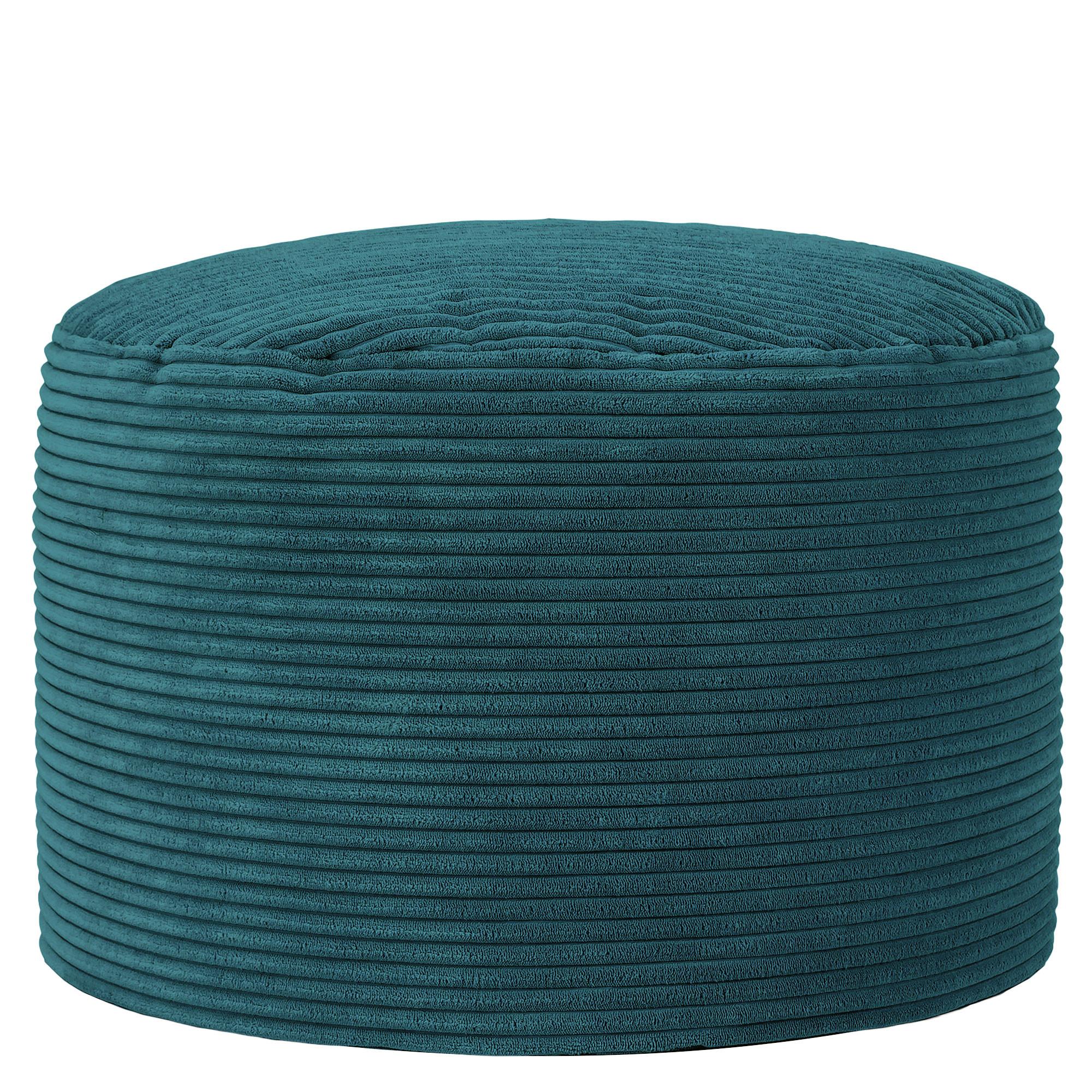 SITZPOUF Rund Milano - Grün, Textil (55/35/55cm) - icon