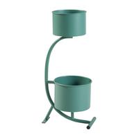 PFLANZENSTÄNDER Almelo - Grün, Metall (63cm) - [en.casa]