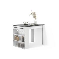 ESSTISCH Regusa Anthrazit/Weiß 67 x 100 cm - Anthrazit/Weiß, Holzwerkstoff (100/67/77.5cm) - Livinity®
