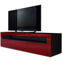 LOWBOARD Valencia Bordeaux Hochglanz / Bordeaux Hochglanz - Bordeaux, Holzwerkstoff (155/46/40cm) - Vladon