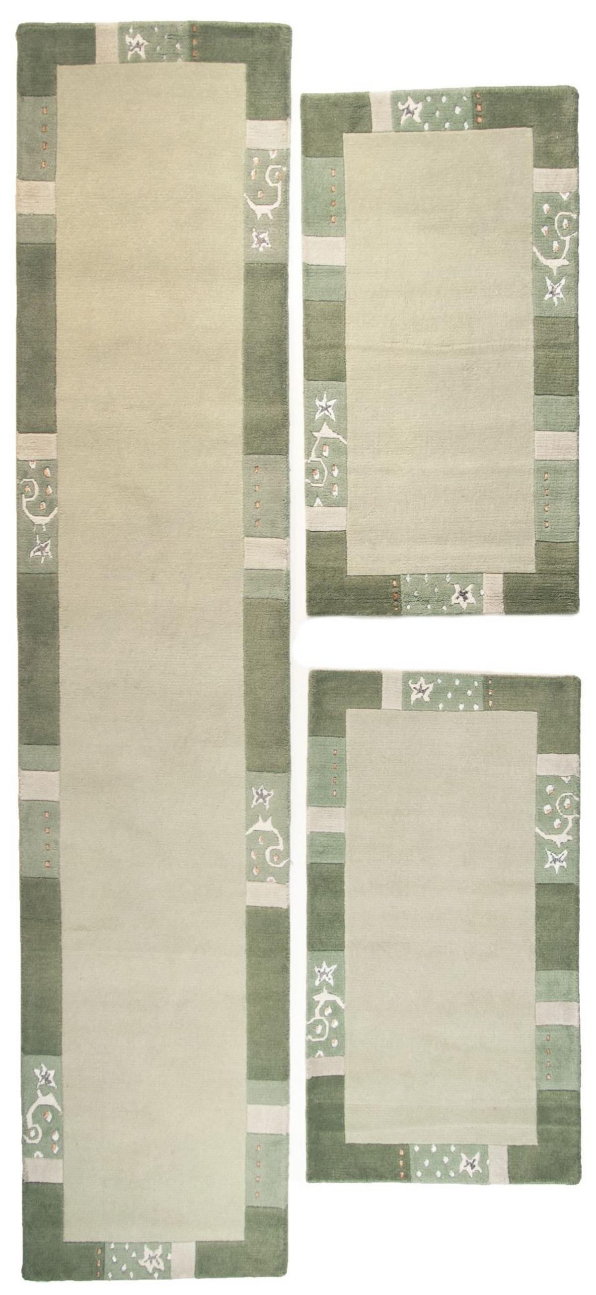 HANDTUFTTEPPICH Royal Ganges 90x160 cm - Grün, Textil (90/160cm) - THEKO